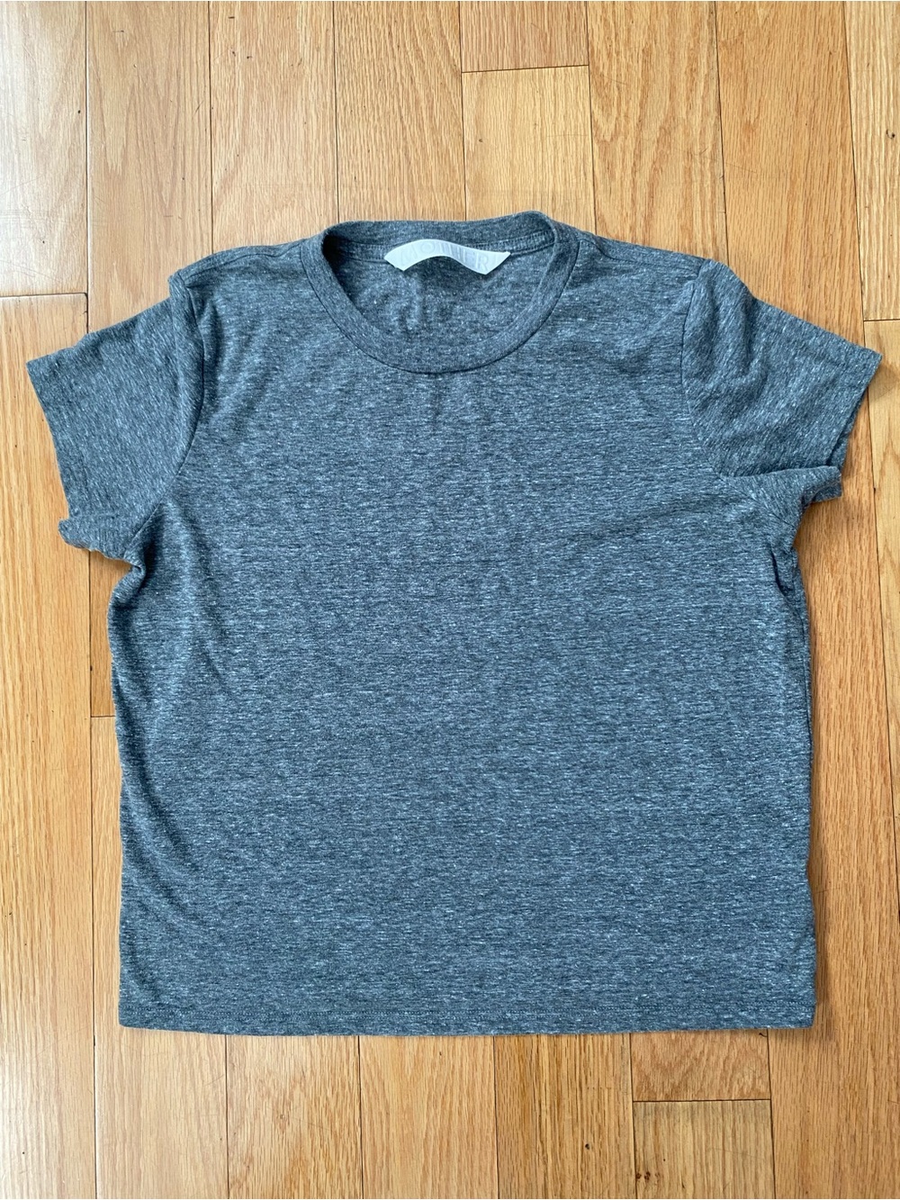 Gray womens Crewneck T-Shirt
